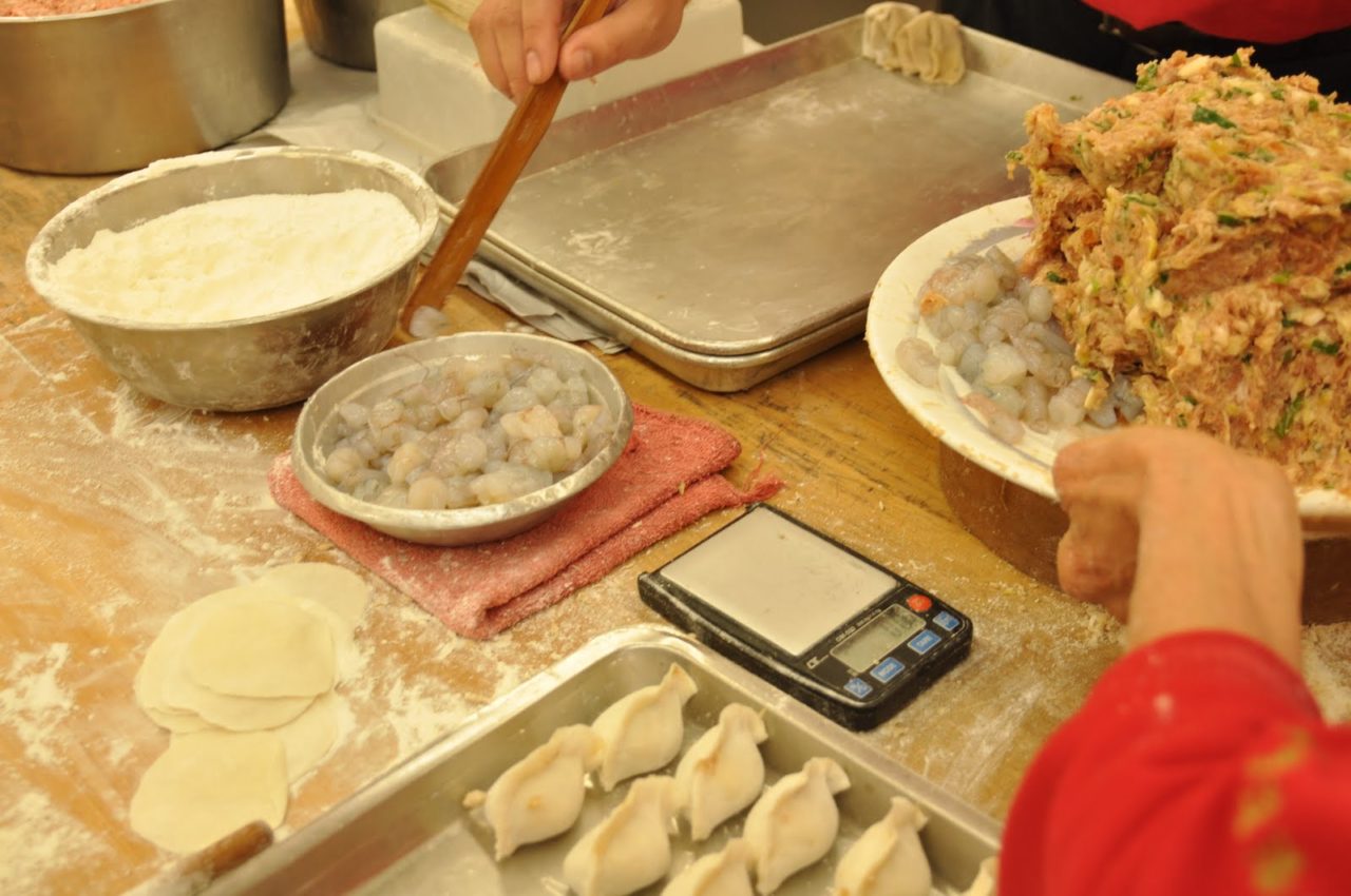 台湾でつくった蒸し餃子