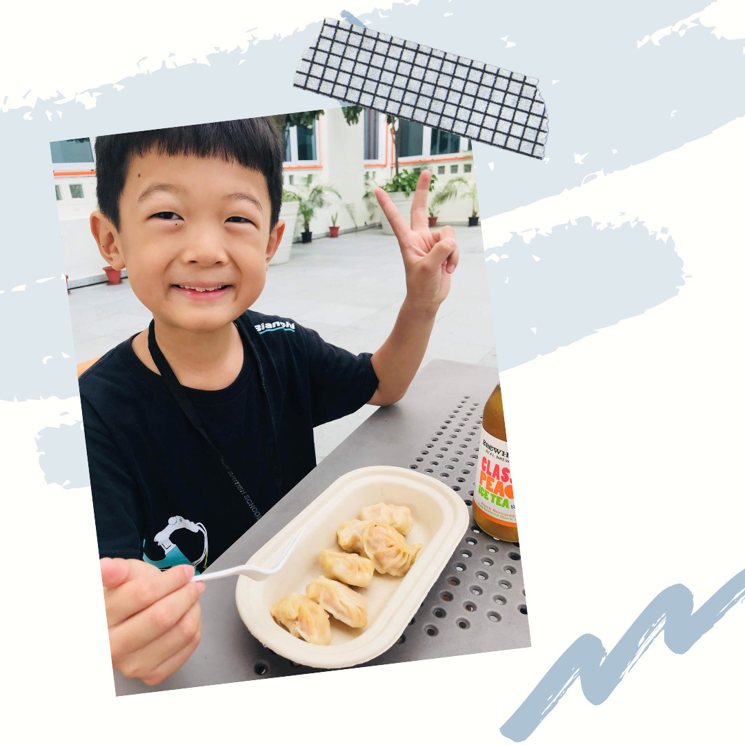インドの学校の餃子